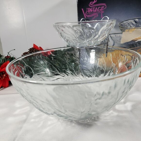 Chip and Dip Bowl Set with Hanger KIG Group Serving Bowl Vintage Collection - Picture 2 of 11